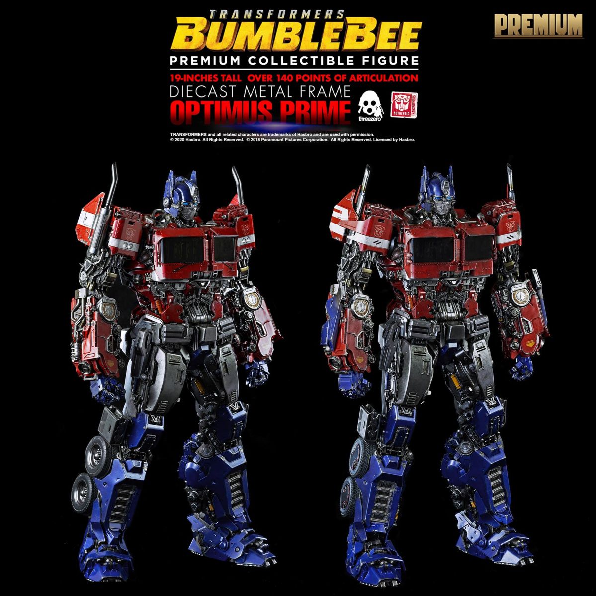 Transformers: Bumblebee Premium Optimus Prime From threezero